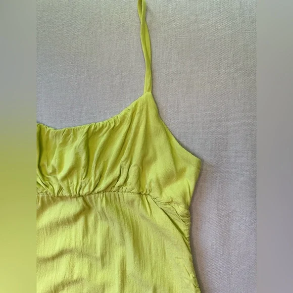 Mini dress scrunch, green, M - Picture 6 of 15